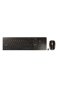 CHERRY DW 9100 SLIM klávesnice Obsahuje myš Univerzální RF bezdrátové + Bluetooth QWERTZ Německý Černá Obrázok pre CHERRY DW 9100 SLIM klávesnice Obsahuje myš Univerzální RF bezdrátové + Bluetooth QWERTZ Německý Černá
