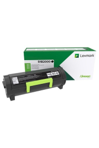 Lexmark 51B2000 tonerová náplň Originální Černá Obrázok pre Lexmark 51B2000 tonerová náplň Originální Černá