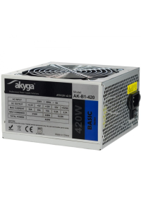 Akyga AK-B1-420 napájecí zdroj 420 W 20+4 pin ATX ATX Šedá Obrázok pre Akyga AK-B1-420 napájecí zdroj 420 W 20+4 pin ATX ATX Šedá