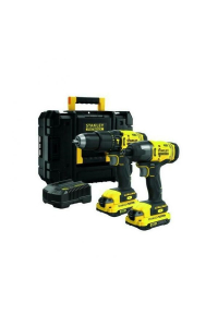 Obrázok pre Irankiu rinkinys Stanley SFMCK465D2T-QW (SFMCD711 + SFMCF800) 18 V 2x2,0 Ah akum.