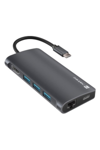 NATEC NMP-2162 dokovací stanice/replikátor portů Kabel USB 3.2 Gen 1 (3.1 Gen 1) Type-C Šedá Obrázok pre NATEC NMP-2162 dokovací stanice/replikátor portů Kabel USB 3.2 Gen 1 (3.1 Gen 1) Type-C Šedá