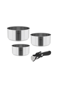 Cookware set with detachable handle TEESA COOK EXPERT SINGLE HAND Obrázok pre Cookware set with detachable handle TEESA COOK EXPERT SINGLE HAND