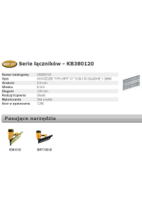 BOSTITCH GWOŹDZIE BRT21 3,80-120 1,28M Obrázok pre BOSTITCH GWOŹDZIE BRT21 3,80-120 1,28M