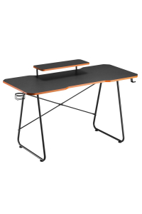 Obrázok pre Gaming desk with shelf for NanoRS monitor, 50kg max, height 850mm, black, RS170