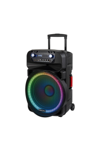 Active Speaker Cabinet (with 2 UHF, SD, Bluetooth, FM, USB, LED wireless microphones) 60 Watt Obrázok pre Active Speaker Cabinet (with 2 UHF, SD, Bluetooth, FM, USB, LED wireless microphones) 60 Watt