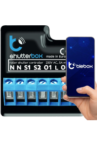 blebox shutterBox příslušentví pro žaluzie a rolety Ovladač rolet Černá Obrázok pre blebox shutterBox příslušentví pro žaluzie a rolety Ovladač rolet Černá