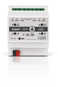 Satel KNX-DIM21 akční člen pro chytrý domov Připevnění na DIN lištu Stmívací akční člen Obrázok pre Satel KNX-DIM21 akční člen pro chytrý domov Připevnění na DIN lištu Stmívací akční člen