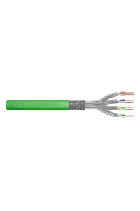 Obrázok pre Installation cable DIGITUS cat.8.2, S/FTP, Dca, AWG 22/1, LSOH, 50m, green, reel