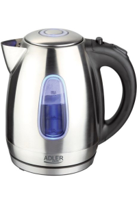 Obrázok pre Adler AD 1223 elektrická konvice 1,7 l Černá, Nerezová ocel 2200 W