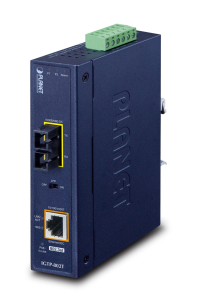 Obrázok pre PLANET IP30 Industrial 10/100/1000BA konvertor síťové kabeláže 1000 Mbit/s Modrá