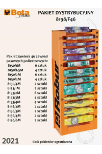 Obrázok pre BETA ZAWIESIA PASOWE 46szt./ EKSPOZYTOR ROBUR.....