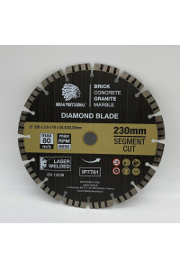 Obrázok pre TARCZA DIAMENTOWA 230mm  25,4/22,23 SEGMENT TURBO CUT  INDIAN PROFESSIONAL