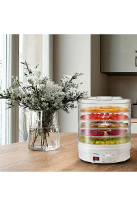 Sušička potravin ovoce houb zeleniny a bylinek silná GreenBlue GB190 - 250 W - se 5 průhlednými zásuvkami - 35 až 70 ° C Obrázok pre Sušička potravin ovoce houb zeleniny a bylinek silná GreenBlue GB190 - 250 W - se 5 průhlednými zásuvkami - 35 až 70 ° C
