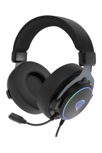 GENESIS Neon 764 Sluchátka s mikrofonem Kabel Přes hlavu Hraní USB Typ-A Černá Obrázok pre GENESIS Neon 764 Sluchátka s mikrofonem Kabel Přes hlavu Hraní USB Typ-A Černá