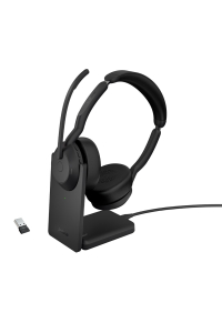 Obrázok pre Jabra Evolve2 55 Sluchátka s mikrofonem Bezdrátový Přes hlavu Kancelář / call centrum USB typu C Bluetooth Černá