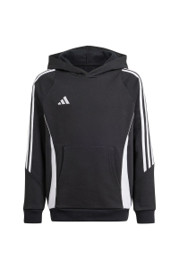 adidas Tiro 24 Hooded Sweat black IJ5611 116cm Obrázok pre adidas Tiro 24 Hooded Sweat black IJ5611 116cm