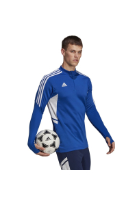 adidas Condivo 22 Training Men's Sweatshirt 1/2 zip blue-white HA6271 Obrázok pre adidas Condivo 22 Training Men's Sweatshirt 1/2 zip blue-white HA6271