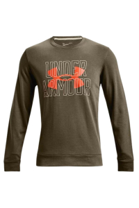 Under Armour UA Rival Terry Logo Crew Men's Sweatshirt Green 1370391 361 Obrázok pre Under Armour UA Rival Terry Logo Crew Men's Sweatshirt Green 1370391 361
