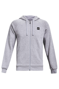 Under Armour Men's Rival Fleece FZ Hoodie Light Grey 1357111 011 Obrázok pre Under Armour Men's Rival Fleece FZ Hoodie Light Grey 1357111 011