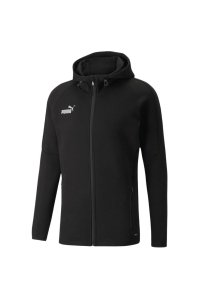 Men's sweatshirt Puma teamFINAL Casuals Hooded Jkt black 657383 03 Obrázok pre Men's sweatshirt Puma teamFINAL Casuals Hooded Jkt black 657383 03