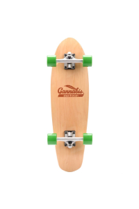 Meteor Cannabis zeleno-hnědo-oranžový skateboard 22595 Obrázok pre Meteor Cannabis zeleno-hnědo-oranžový skateboard 22595