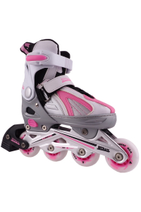 Outrace Volt Gray Grey-Pink PW-126B-9 40-43 Inline Skates Obrázok pre Outrace Volt Gray Grey-Pink PW-126B-9 40-43 Inline Skates