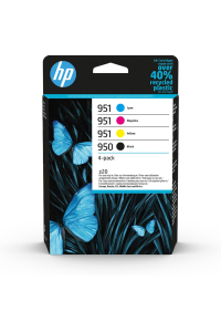 HP Čtyřbalení originálních inkoustových kazet – černá 950, azurová/purpurová/žlutá 951 Obrázok pre HP Čtyřbalení originálních inkoustových kazet – černá 950, azurová/purpurová/žlutá 951