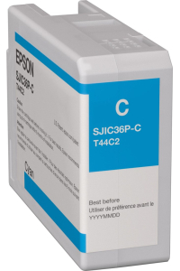 Epson SJIC36P(C): Ink cartridge for ColorWorks C6500/C6000 (Cyan) Obrázok pre Epson SJIC36P(C): Ink cartridge for ColorWorks C6500/C6000 (Cyan)