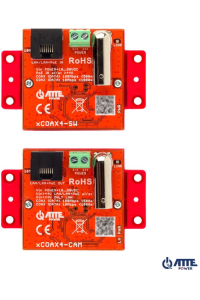 Obrázok pre A set of active converters for Ethernet and PoE transmission ATTE xCOAX4-SET