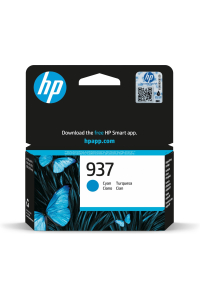 HP Azurová originální inkoustová kazeta 937 Obrázok pre HP Azurová originální inkoustová kazeta 937