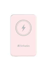 Verbatim Charge 'n' Go Lithium-polymerová (LiPo) 10000 mAh Bezdrátové nabíjení Růžová Obrázok pre Verbatim Charge 'n' Go Lithium-polymerová (LiPo) 10000 mAh Bezdrátové nabíjení Růžová