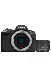 Canon EOS R50, Black + RF-S 18-45mm F4.5-6.3 IS STM Kit MILC 24,2 MP CMOS 6000 x 4000 px Černá Obrázok pre Canon EOS R50, Black + RF-S 18-45mm F4.5-6.3 IS STM Kit MILC 24,2 MP CMOS 6000 x 4000 px Černá