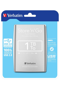 Verbatim Store 'n' Go externí pevný disk 1 TB 2.5 Obrázok pre Verbatim Store 'n' Go externí pevný disk 1 TB 2.5