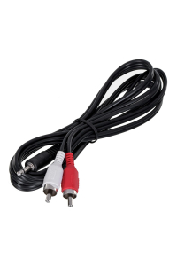 Gembird 1.5m, 3.5mm/2xRCA, M/M audio kabel 1,5 m Černá, Červená, Bílá Obrázok pre Gembird 1.5m, 3.5mm/2xRCA, M/M audio kabel 1,5 m Černá, Červená, Bílá