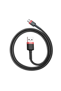 Kabel Micro USB Baseus Cafule 1,5A 2m (červený/černý) Obrázok pre Kabel Micro USB Baseus Cafule 1,5A 2m (červený/černý)