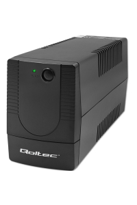 Qoltec 53774 zdroj nepřerušovaného napětí Line-interaktivní 1 kVA 600 W 1 AC zásuvky / AC zásuvek Obrázok pre Qoltec 53774 zdroj nepřerušovaného napětí Line-interaktivní 1 kVA 600 W 1 AC zásuvky / AC zásuvek