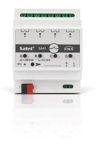 Obrázok pre SATEL KNX 4-kanałowy aktor przełączający KNX-SA41
