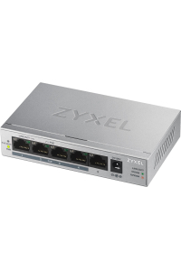 Obrázok pre Zyxel GS1005HP Nespravované Gigabit Ethernet (10/100/1000) Podpora napájení po Ethernetu (PoE) Stříbrná