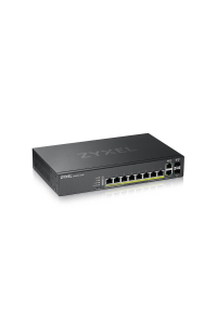 Obrázok pre Zyxel GS2220-10HP-EU0101F síťový přepínač Řízený L2 Gigabit Ethernet (10/100/1000) Podpora napájení po Ethernetu (PoE) Černá