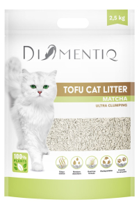 DIAMENTIQ Tofu Matcha Ultra clumping - rostlinné stelivo - 2,5 kg Obrázok pre DIAMENTIQ Tofu Matcha Ultra clumping - rostlinné stelivo - 2,5 kg