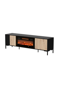 Obrázok pre Cama RTV skříň MERCI 180 x 40 x 53,5 cm černá/dub artisan + krb