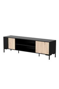 Cama RTV skříň MERCI RTV skříň 180 x 40 x 53,5 cm černá/dub artisan Obrázok pre Cama RTV skříň MERCI RTV skříň 180 x 40 x 53,5 cm černá/dub artisan