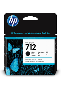 Obrázok pre HP Černá inkoustová kazeta 712 DesignJet, 80 ml