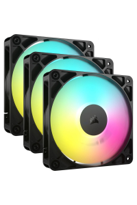 Corsair RS120 ARGB Počítačová skříň Ventilátor 12 cm Černá 3 kusů Obrázok pre Corsair RS120 ARGB Počítačová skříň Ventilátor 12 cm Černá 3 kusů