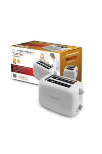Esperanza EKT002 Caprese toustovač 2 krajíců Bílá 600 W Obrázok pre Esperanza EKT002 Caprese toustovač 2 krajíců Bílá 600 W