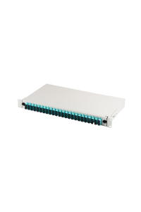 FO patch panel with 19'' 1U accessory, 24x SC dx, OM3, adapters, extendable, gray Obrázok pre FO patch panel with 19'' 1U accessory, 24x SC dx, OM3, adapters, extendable, gray