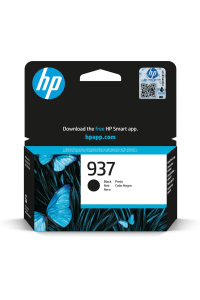 HP Černá originální inkoustová kazeta 937 Obrázok pre HP Černá originální inkoustová kazeta 937