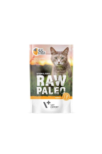 Obrázok pre VETEXPERT Raw Paleo Adult Cat Sterilized Turkey - mokré krmivo pro kočky - 100 g