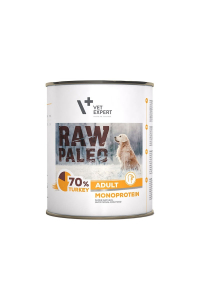 VETEXPERT Raw Paleo Adult Monoprotein Turkey - vlhké krmivo pro psy - 800 g Obrázok pre VETEXPERT Raw Paleo Adult Monoprotein Turkey - vlhké krmivo pro psy - 800 g