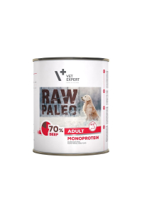 VETEXPERT Raw Paleo Adult Monoprotein Beef - mokré krmivo pro psy - 800 g Obrázok pre VETEXPERT Raw Paleo Adult Monoprotein Beef - mokré krmivo pro psy - 800 g